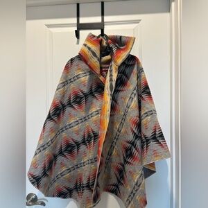 Pendleton poncho real fabric